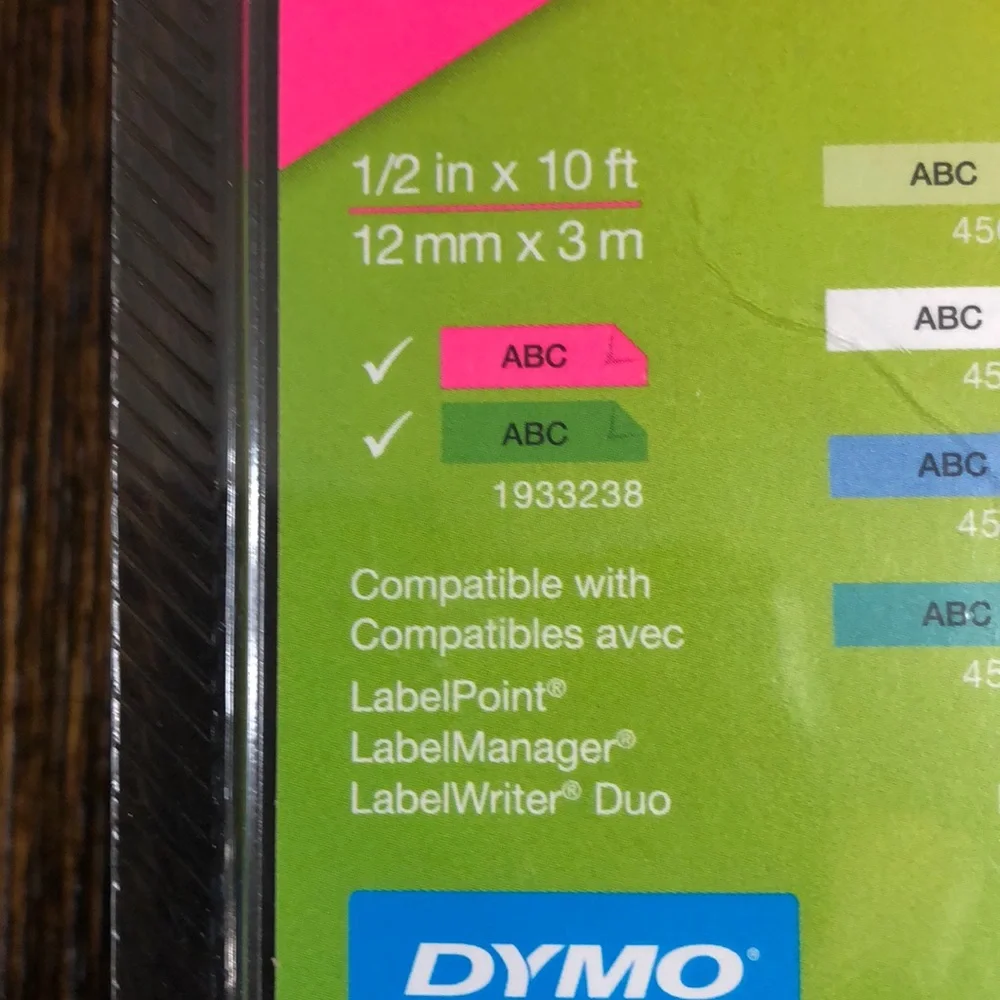 Neon green & neon pink label cassettes